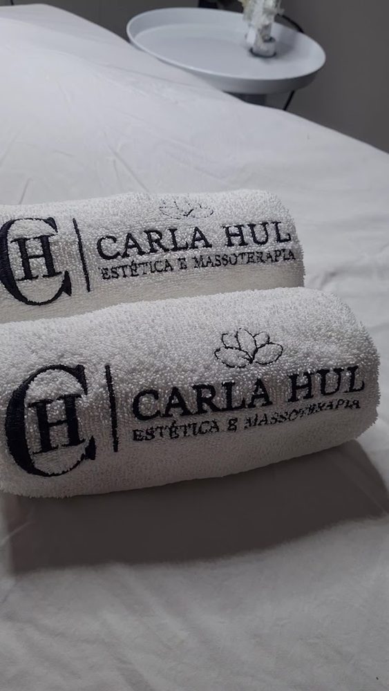 Toalhas personalizadas da CH Estética